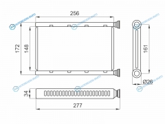 ST-BM90-395-0 Радиатор отопителя салона BMW 1-SERIES E87 04-3-SERIES E90 05-11X1 E84 09-
