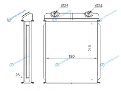 ST-RN03-395-0 Радиатор отопителя салона RENAULT LAGUNA 00-08