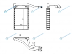 ST-SZ33-395-0 Радиатор отопителя салона SUZUKI SWIFT 04-SX4 06-13