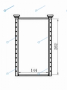 ST-MBY7-395-A0 Радиатор отопителя салона MITSUBISHI PAJERO V7 99-06