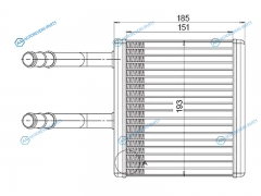 ST-SY01-395-0 Радиатор отопителя салона SSANG YONG ACTYON 05-KYRON 05-