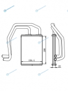 ST-MB84-395-0 Радиатор отопителя салона MITSUBISHI CANTER FUSO FE8  03-