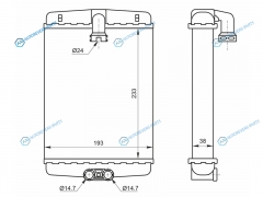 ST-MD56-395-0 Радиатор отопителя салона MERCEDES C-CLASS W202 93-00 E- CLASS W210 CLK-CLASS 208S W200