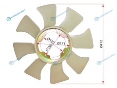 ST-21060-43G00 Крыльчатка вентилятора NISSAN ATLAS F22H41 TD27 89-95