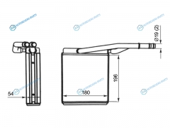 ST-FDA4-395-0 Радиатор отопителя салона FORD FOCUS 98-04