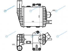 ST-28271-27250 Радиатор интеркулера HYUNDAI TUCSON 04-09KIA SPORTAGE 04-09