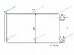 ST-GZ01-395-0 Радиатор отопителя салона GAZELLE NEXT 12-