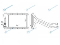ST-HN67-395-0 Радиатор отопителя салона HYUNDAI SANTA FE 12-