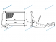 ST-KA44-395-0 Радиатор отопителя салона KIA CERATOFORTE 09-13