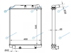 TY0072-1 Радиатор TOYOTA DYNATOYOACE 04-06HINO 300 12-
