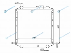 IS0001-1.1 Радиатор ISUZU ELF