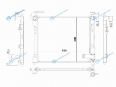 NS0030 Радиатор NISSAN LAFESTA B30 04-12 MR20