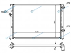 SG-VW0002 Радиатор VW PASSAT B4 1.61.82.0 93-96