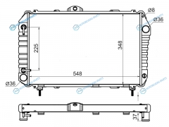 TY0067-AT Радиатор TOYOTA LITETOWNACE TRUCK 2Y YM56 85-92 AT