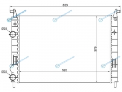 SG-FI0001 Радиатор FIAT ALBEA 03-