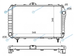 TY0067-MT Радиатор TOYOTA LITETOWNACE TRUCK 2Y YM56 85-92 MT