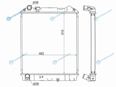 IS0002-1 Радиатор ISUZU ELF MAZDA TITAN NISSAN ATLAS NPRNQR 4HG14HF14HL1 LKR81 APR71BPR71 99-
