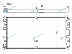 SG-CH0010 Радиатор CHEVROLET NIVA 02-