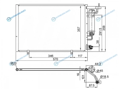 ST-FDE2-394-0 Радиатор кондиционера FORD ECOSPORT 13-