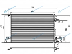 ST-47-0008 Радиатор кондиционера OPEL VECTRA CSIGNUM 1.61.82.22.3 02-