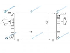 TY0069-MT Радиатор TOYOTA LITETOWNACE TRUCK 1C2C CM56 89-99 MT