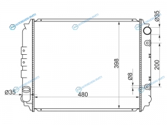 NS0086 Радиатор NISSAN CARAVAN E24 89-