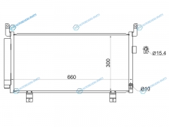 ST-SB69-394-0 Радиатор кондиционера SUBARU FORESTER 12-