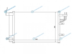 ST-KA43-394-0 Радиатор кондиционера KIA CERATO 04-SPECTRA 04-