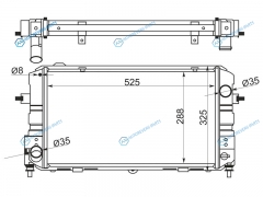 TY0069-4WD Радиатор TOYOTA LITETOWNACE TRUCK 2C 86-99 4WD