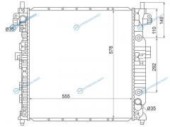 SY0002-1 Радиатор SSANG YONG KYRON 05-ACTYON 2.32.0D 05-06