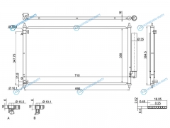 ST-HD30-394-0 Радиатор кондиционера HONDA ACCORD 13-