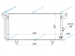 ST-SB68-394-0 Радиатор кондиционера SUBARU LEGACY 09-