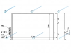 ST-BM84-394-0 Радиатор кондиционера BMW X3 10-X4 F26 14-
