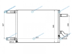 ST-AR03-394-0 Радиатор кондиционера ALFA ROMEO 166 2.0T2.53.03.2 98-06