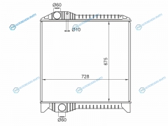 HI0005 Радиатор HINO PROFIA SH4F F21C 2000-