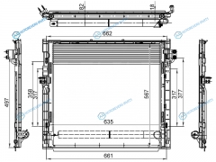 ST-MD67-394-0 Радиатор кондиционера MERCEDES M-CLASS W166 11-GL-CLASS X166 12-