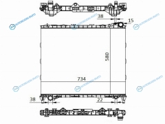 LR0004 Радиатор LAND ROVER RANGE 3.0G5.0G3.0D4.4D 13-SPORT 3.0G5.0G3.0DLR DISCOVERY 3.0D 16-