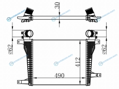 ST-20874705 Радиатор интеркулера CHEVROLET CAPTIVAOPEL ANTARA 2.2D 11-