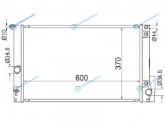 TY0020 Радиатор TOYOTA MARK X ZIOBLADESCION 07-