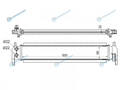 ST-5Q0121251EL Радиатор интеркулера AUDI A3S3 12-SKODA OCTAVIA 13-VOLKSWAGEN GOLF 12-