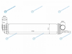 ST-2371034100 Интеркулер SSANG YONG NEWACTYONKORANDO 2.0XDi 12-