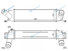 ST-28190-4A481 Интеркуллер HYUNDAI STAREXH1 07-