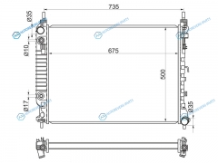 CH0004-2.2D Радиатор CHEVROLET CAPTIVAOPEL ANTARA 2.2D 11-