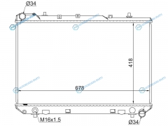 SY0003-D Радиатор SSANGYONG KORANDO 95-06TAGAZ TAGER 08-14