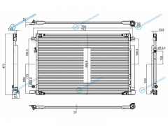 ST-TYL7-394-0 Радиатор кондиционера TOYOTA CAMRY ASV7AXVA70 18-