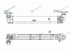 ST-8200880552 Радиатор интеркулера RENAULT DUSTER 1.5D 10-