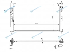 MC0088-02 Радиатор MITSUBISHI ASX 10-16LANCER X 07-16OUTLANDER 12-RVR 10- 2.0.2.4.1.8.1.6.3.0