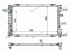 MZ0009-08 Радиатор FORD ESCAPE 2.02.3 07-