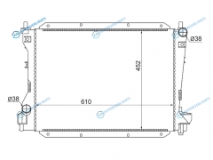 JA0001 Радиатор JAGUAR S-TYPE 2.53.04.04.2 98-