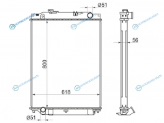 IS0004-FVR34 Радиатор ISUZU FORWARD FVR34 10-
